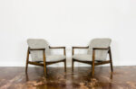 Pair of GFM-64 armchairs by Edmund Homa, GFM, Poland, 1960’s