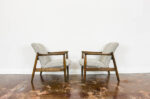 Pair of GFM-64 armchairs by Edmund Homa, GFM, Poland, 1960’s