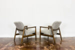 Pair of GFM-64 armchairs by Edmund Homa, GFM, Poland, 1960’s