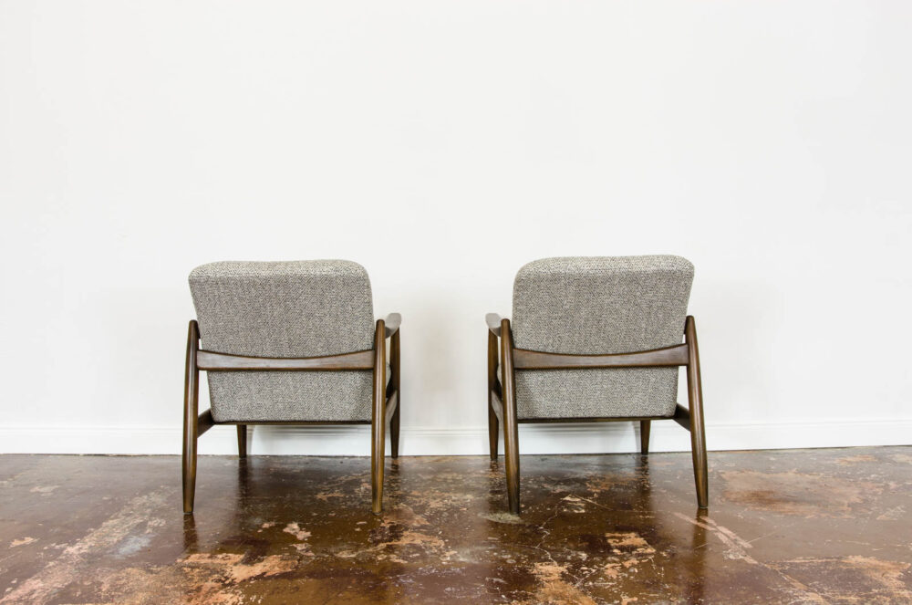 Pair of GFM-64 armchairs by Edmund Homa, GFM, Poland, 1960’s