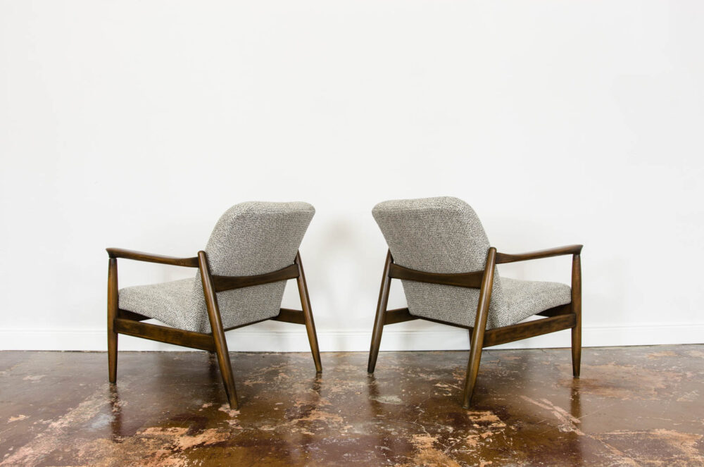 Pair of GFM-64 armchairs by Edmund Homa, GFM, Poland, 1960’s