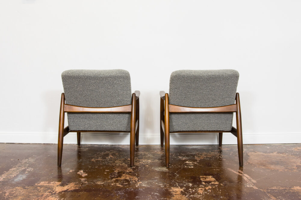 Pair of GFM-64 armchairs by Edmund Homa, GFM, Poland, 1960’s