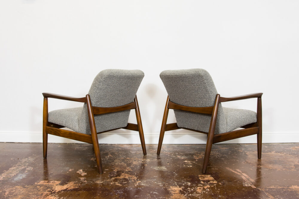 Pair of GFM-64 armchairs by Edmund Homa, GFM, Poland, 1960’s