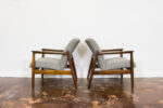 Pair of GFM-64 armchairs by Edmund Homa, GFM, Poland, 1960’s