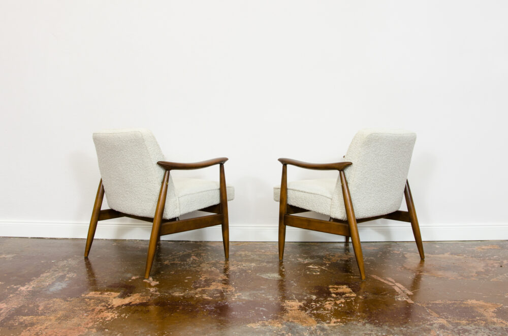 Pair of GFM-87 armchairs by Juliusz Kędziorek, GFM, Poland, 1960’s