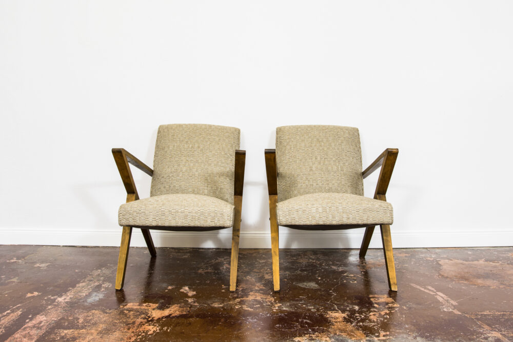 Pair of armchairs by Bydgoska Spółdzielnia Odnowa, Poland, 1970's