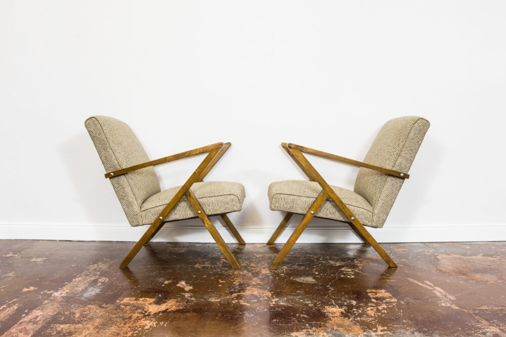 Pair of armchairs by Bydgoska Spółdzielnia Odnowa, Poland, 1970's