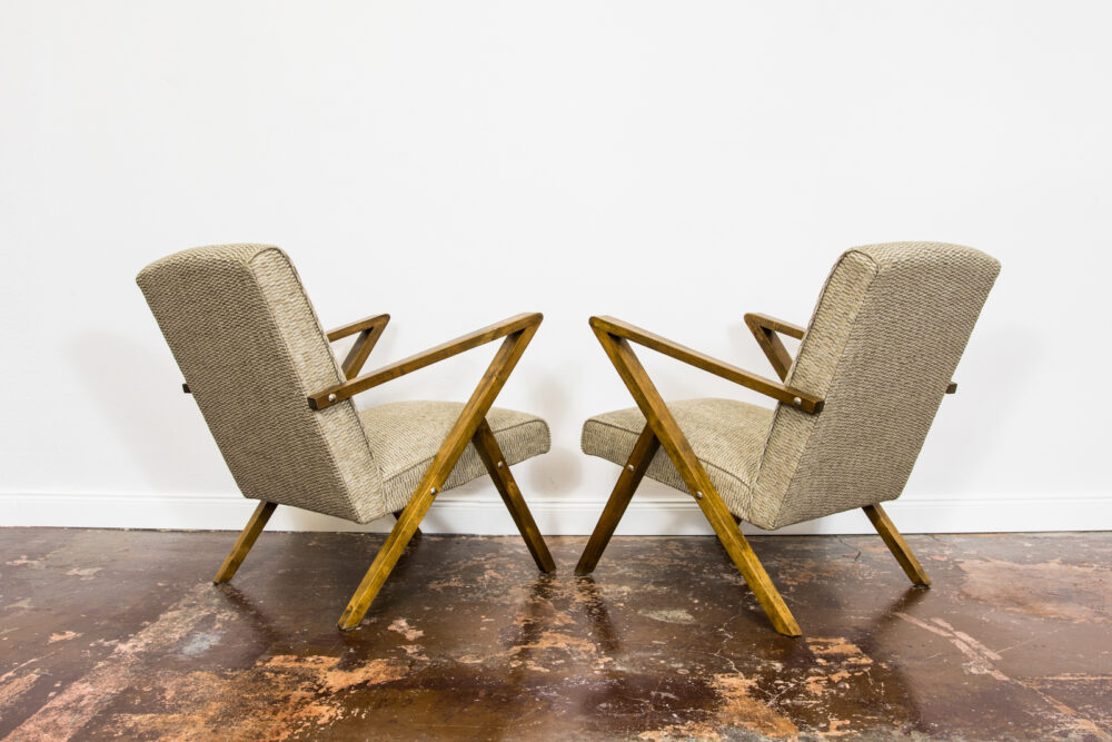 Pair of armchairs by Bydgoska Spółdzielnia Odnowa, Poland, 1970's