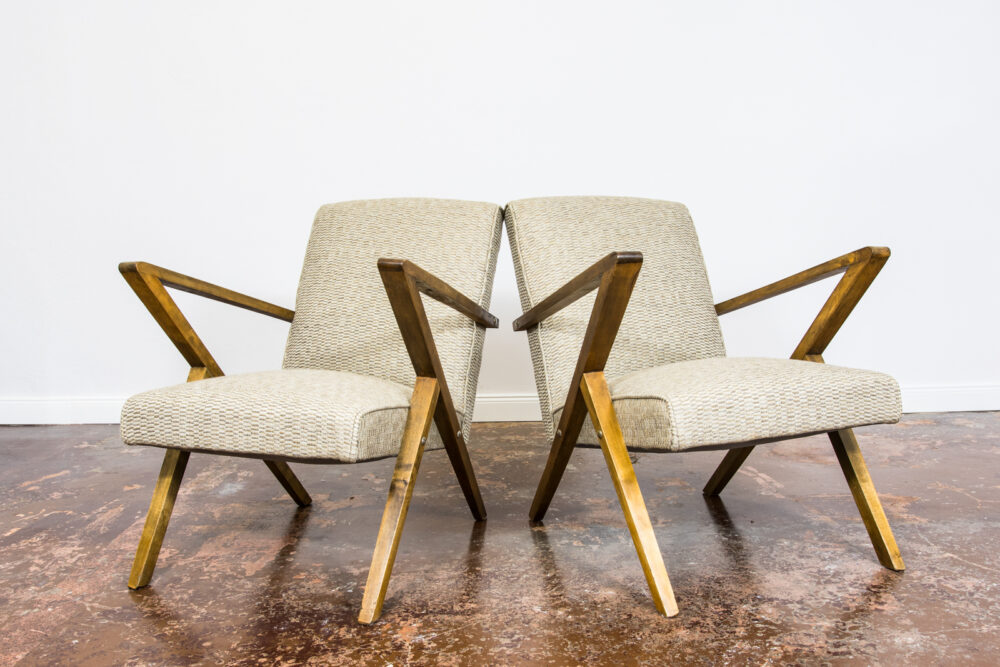 Pair of armchairs by Bydgoska Spółdzielnia Odnowa, Poland, 1970's