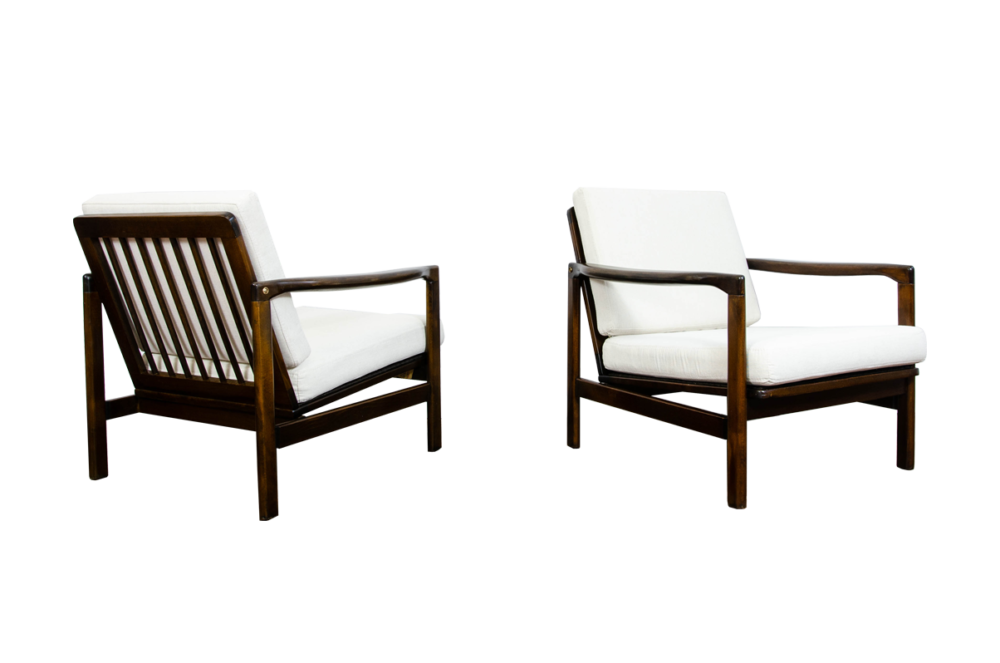 Pair of armchairs B-7522 By Zenon Bączyk, Poland, 1960’s