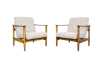 Pair of armchairs GFM-142 by Edmund Homa, GFM, Poland, 1960’s