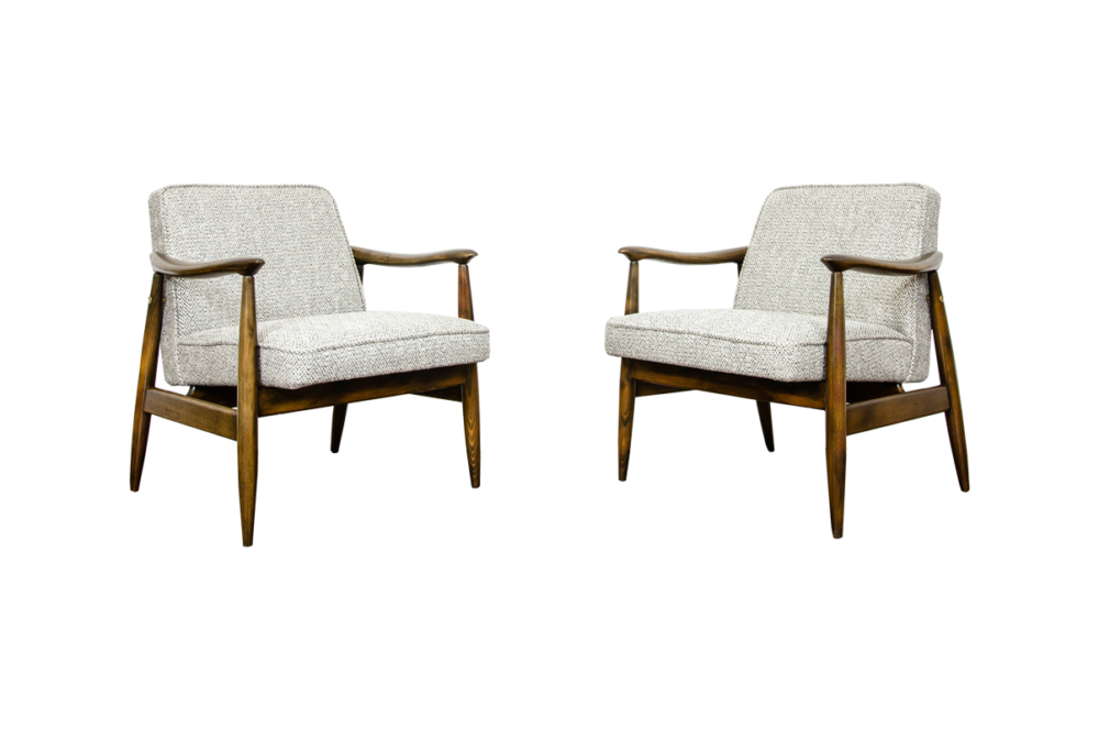 Pair of GFM-87 armchairs by Juliusz Kędziorek, GFM, Poland, 1960’s