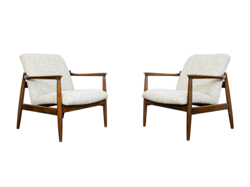 Pair of GFM-64 armchairs by Edmund Homa, GFM, Poland, 1960’s