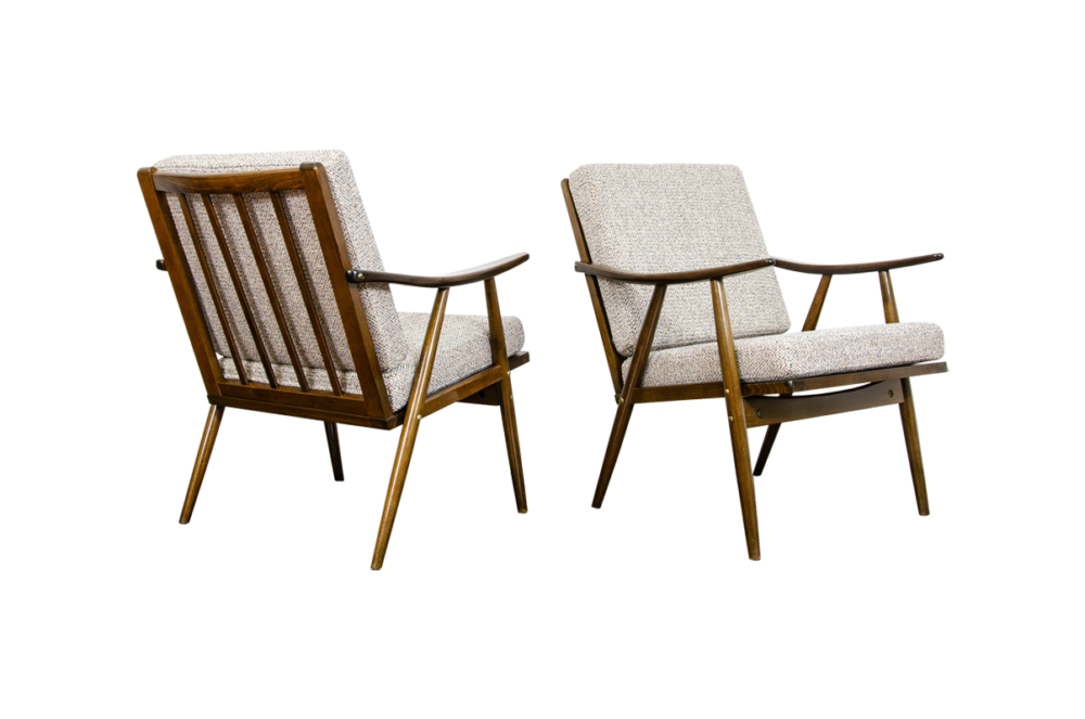 Pair of armchairs by TON, Czechoslovakia, 1970's