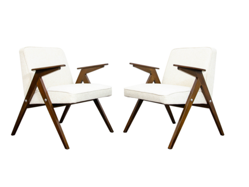 Pair of armchairs Type 300-177 “Bunny”, Poland, 1970's