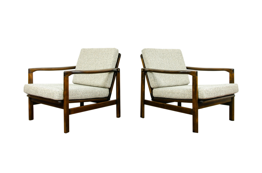 Pair of armchairs B-7522 by Zenon Bączyk, Poland, 1960’s