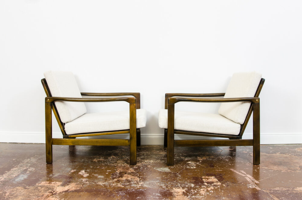 Pair of armchairs B-7522 by Zenon Bączyk, Poland, 1960’s