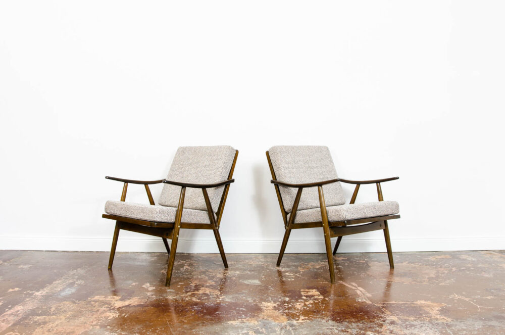 Pair of armchairs by TON, Czechoslovakia, 1970's