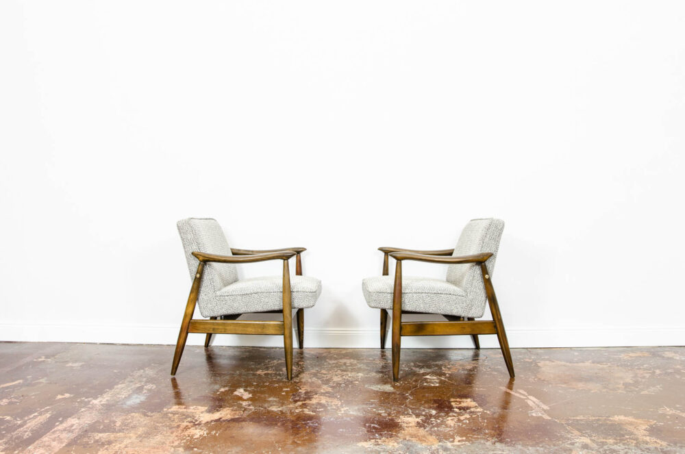 Pair of GFM-87 armchairs by Juliusz Kędziorek, GFM, Poland, 1960’s