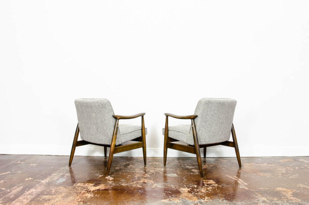 Pair of GFM-87 armchairs by Juliusz Kędziorek, GFM, Poland, 1960’s