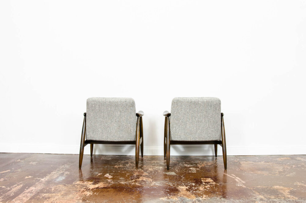 Pair of GFM-87 armchairs by Juliusz Kędziorek, GFM, Poland, 1960’s