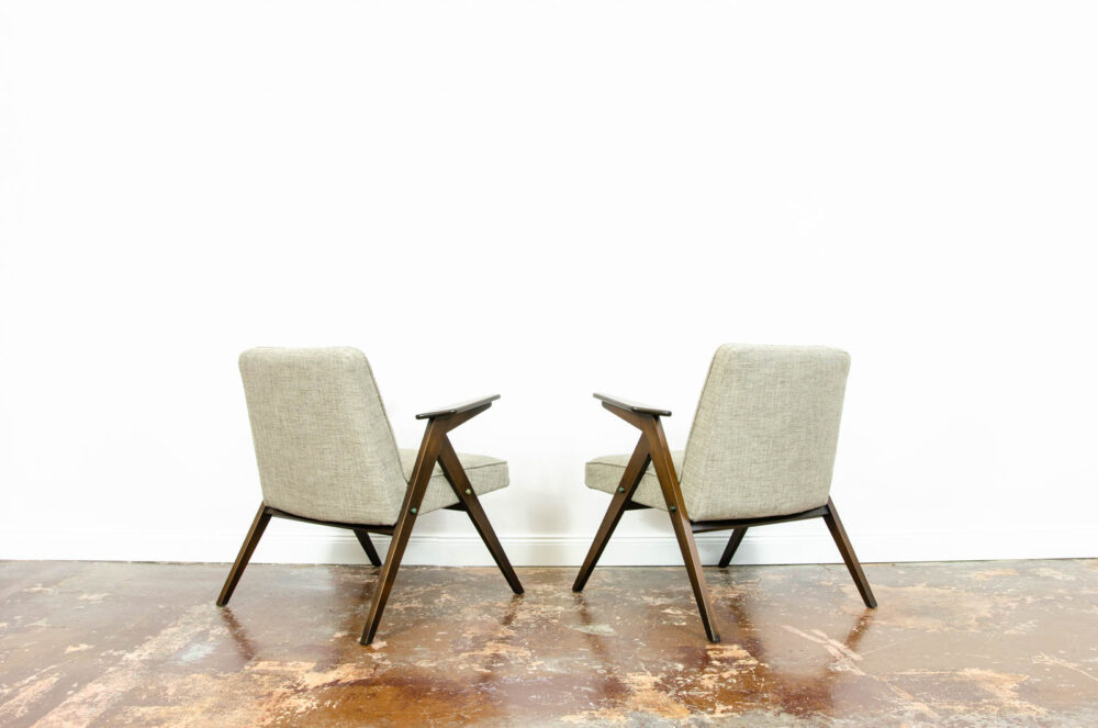 Pair of armchairs, Type 300-177 “Bunny”, Poland, 1970's