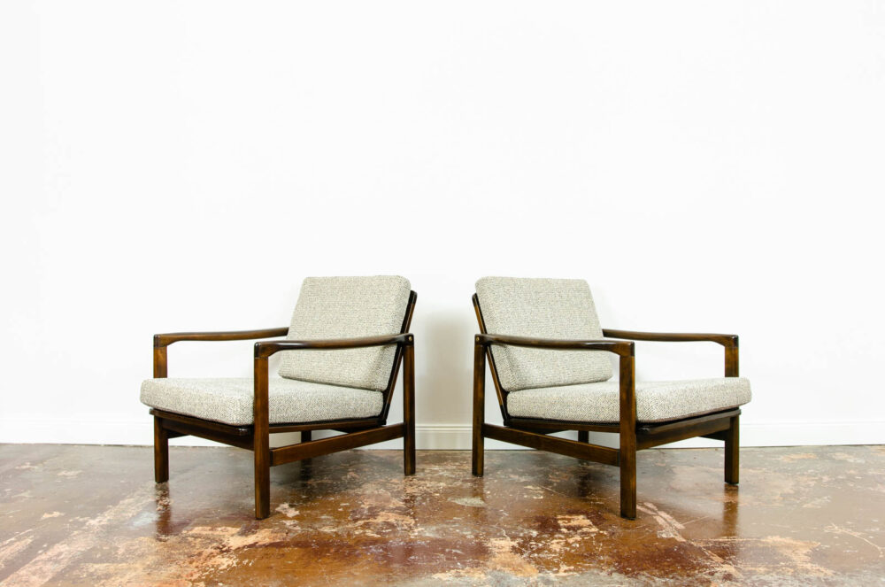 Pair of armchairs B-7522 by Zenon Bączyk, Poland, 1960’s