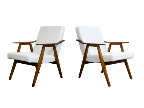 Pair of retro armchairs, Czechoslovakia, 1960's