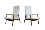 Pair of reclining high-back armchairs by TON, Czechoslovakia, 1960’s