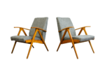 Pair of vintage armchairs, Czechoslovakia, 1960’s