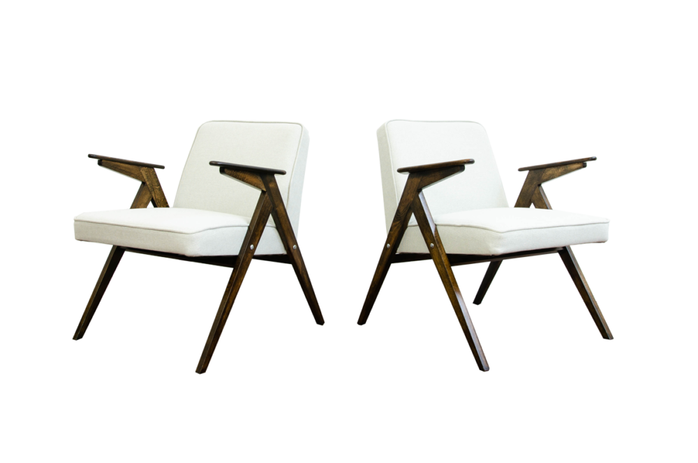 Pair of armchairs Type 300-177 “Bunny”, Poland, 1970's