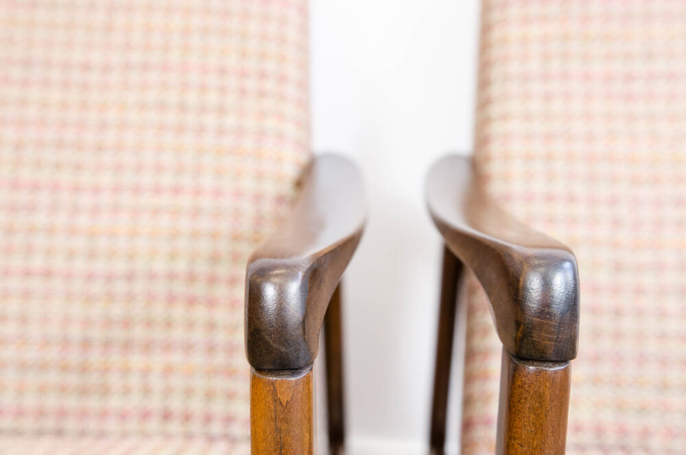 Pair of high-back armchairs, Czechoslovakia, 1960’s