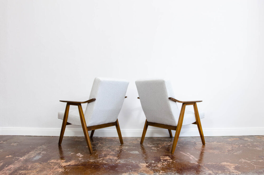 Pair of retro armchairs, Czechoslovakia, 1960's