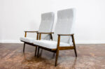 Pair of reclining high-back armchairs by TON, Czechoslovakia, 1960’s