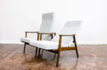 Pair of reclining high-back armchairs by TON, Czechoslovakia, 1960’s