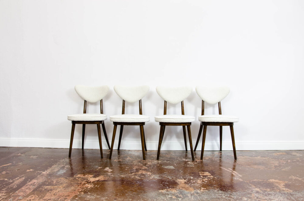 Set of 4 Chairs No 124 by H & J Kurmanowicz, Poland, 1950’s