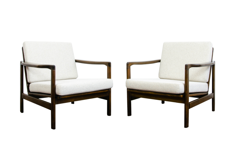 Pair of armchairs B-7522 by Zenon Bączyk, Poland, 1960’s