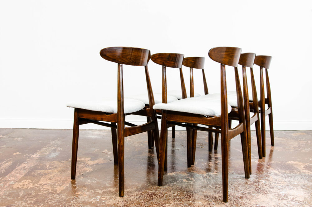 Set of 6 dining chairs Type 5912, Poland, 1960’s