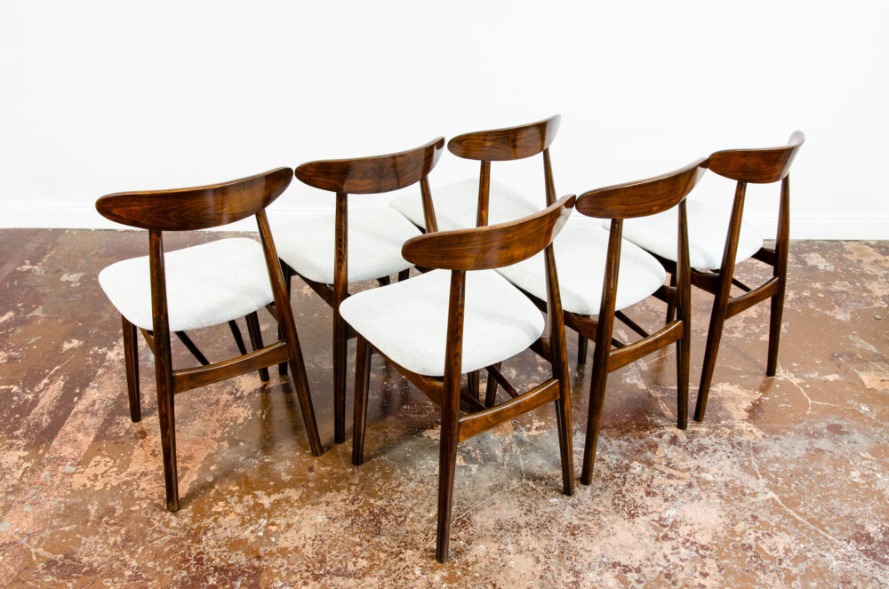 Set of 6 dining chairs Type 5912, Poland, 1960’s