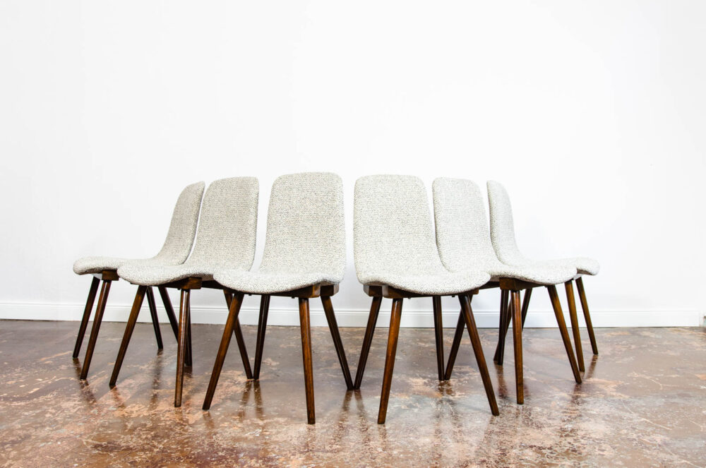 Set of 6 chairs, A-6150 by FAMEG, Poland, 1960’s