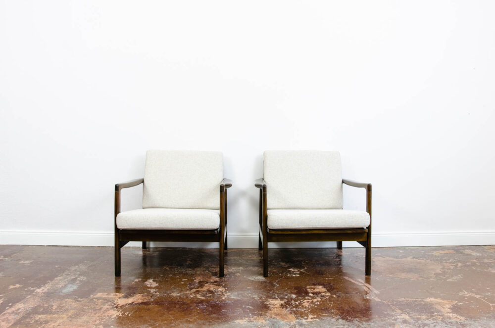 Pair of armchairs B-7522 by Zenon Bączyk, Poland, 1960’s