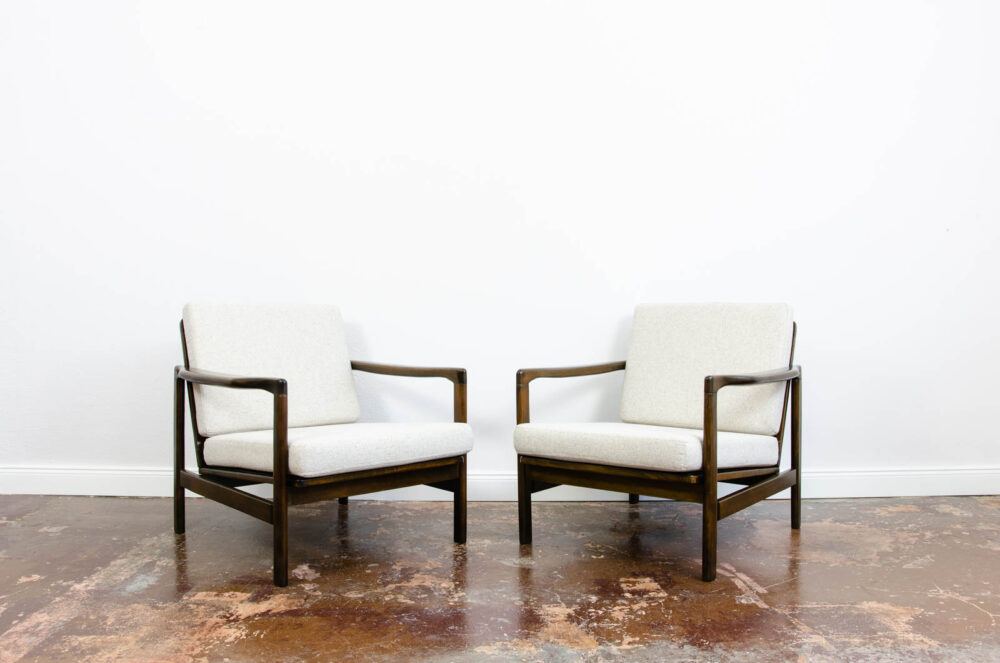 Pair of armchairs B-7522 by Zenon Bączyk, Poland, 1960’s