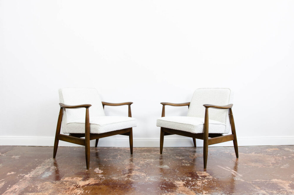 Pair of GFM-87 armchairs by Juliusz Kędziorek, GFM, Poland, 1960’s