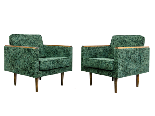 Pair of Nowe-B armchairs, Nowińskie Fabryki Mebli, Poland, 1970s