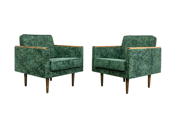 Pair of Nowe-B armchairs, Nowińskie Fabryki Mebli, Poland, 1970s