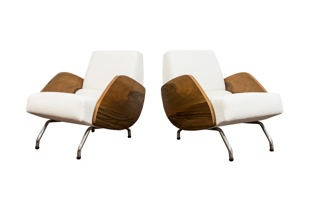 Pair of 360 armchairs by Janusz Różański, Poland, 1960’s