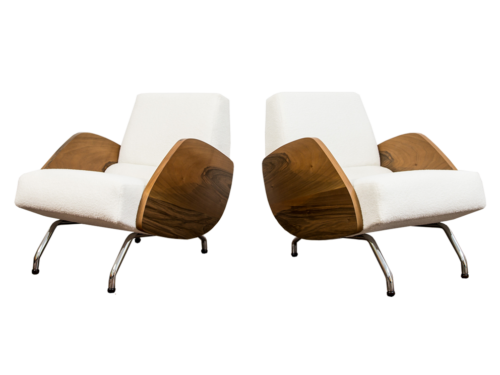 Pair of 360 armchairs by Janusz Różański, Poland, 1960’s