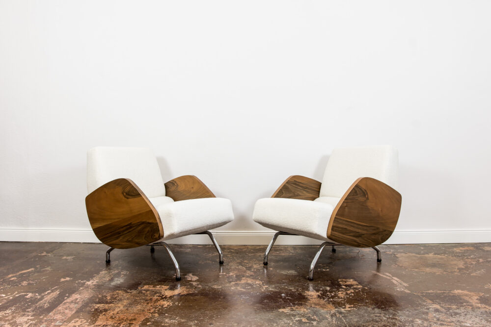 Pair of 360 armchairs by Janusz Różański, Poland, 1960’s