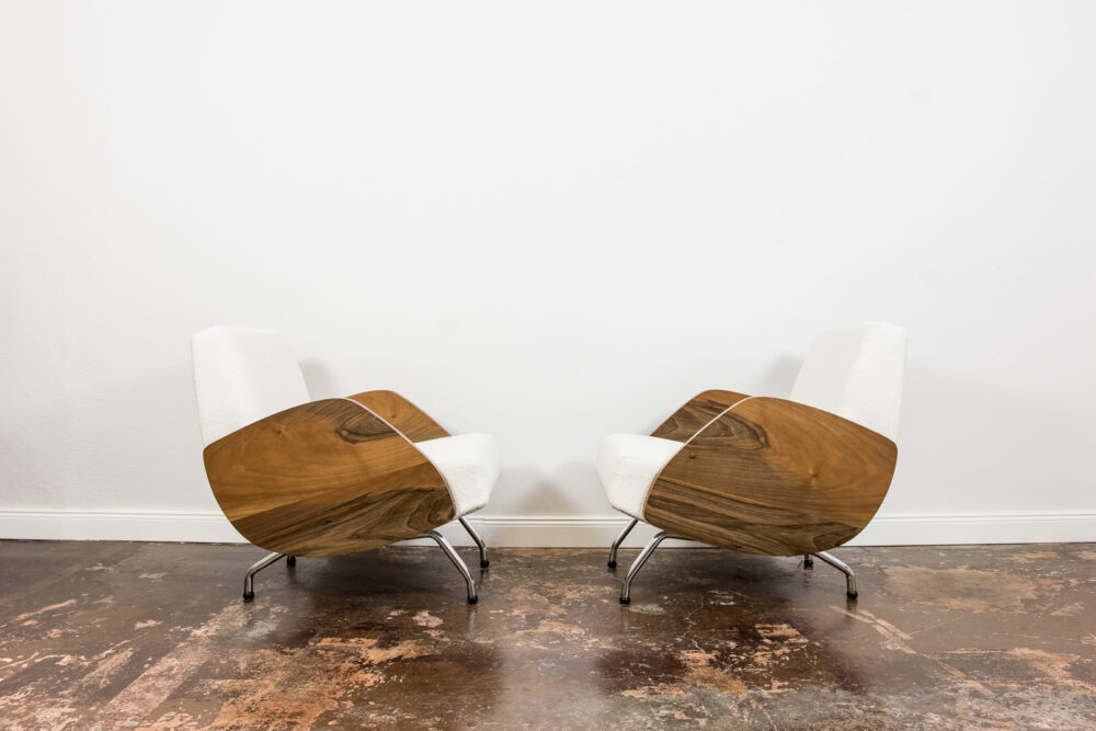 Pair of 360 armchairs by Janusz Różański, Poland, 1960’s