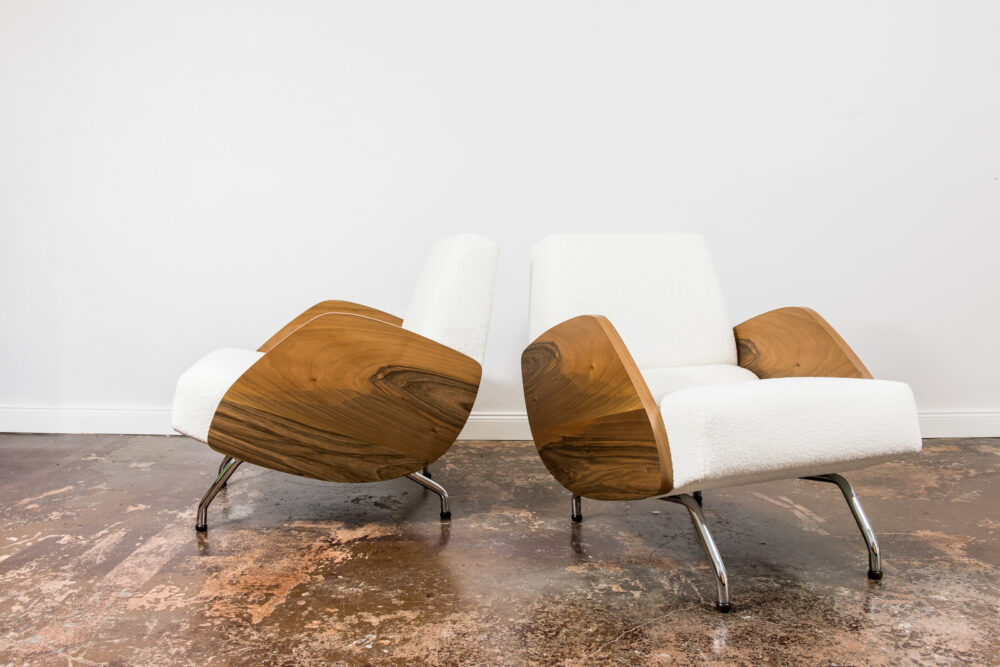 Pair of 360 armchairs by Janusz Różański, Poland, 1960’s